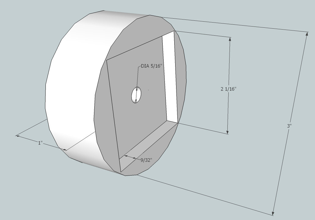 Puck prepared for clock movement routing
