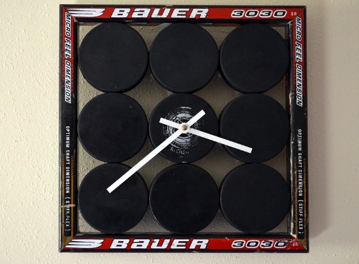 Hockey Puck Wall Clock